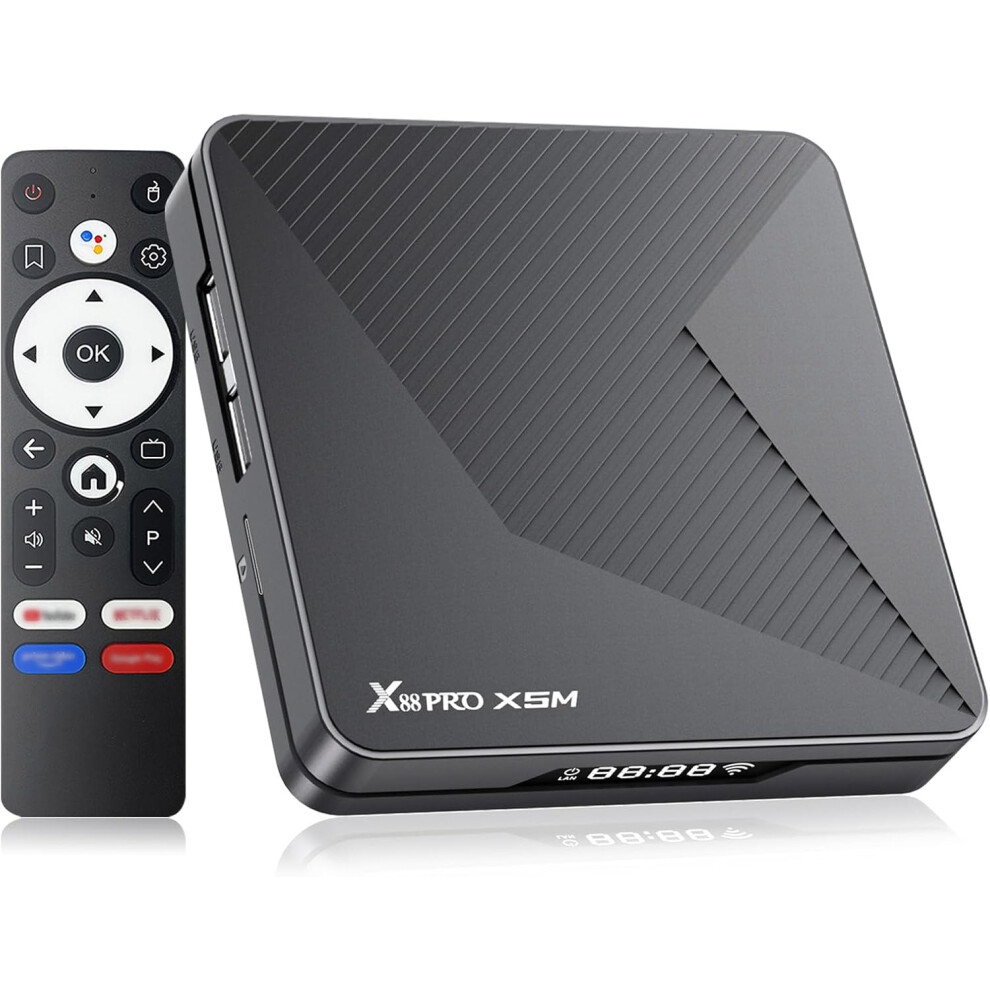 Android Tv Box 14.0, Android Box 4Gb Ram 64Gb Storage, Smart Box For Tv With S905x5m 2.0Ghz Quad-Core Cpu(Black) Black 6976918075314