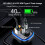 Bluetooth FM Transmitter for Car -Bluetooth 5.0 Adapter PD20W+QC3.0 Cigarette Lighter Radio Receiver(Black) 5