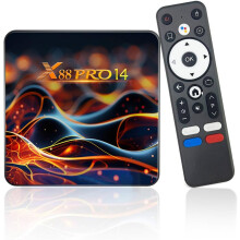 Android TV Box, Android Box 14.0 2GB RAM 16GB ROM RK3518 Quad-Core 64bit Cortex-A53(Black)