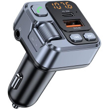 Hands Free Call and Audio Receiver, USB Car Charger, Bluetooth MP3 Music Playback Adapter(Black)
