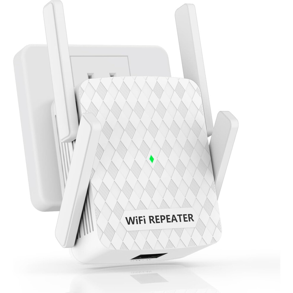 Wifi Extender Signal Booster, 1200Mbps Wifi Booster With Ethernet Port, Dual Band 2.4G/5G(White) White 6976918074638