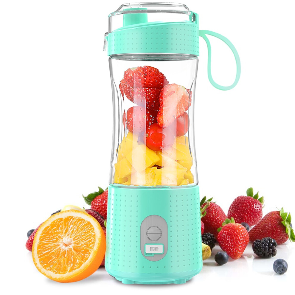 Portable Blender, Personal Mini Blender for Smoothies, Juice and Shakes, USB Rechargeable, Cordless(Sky blue)-image-OPC-PJPNPZY-NEW
