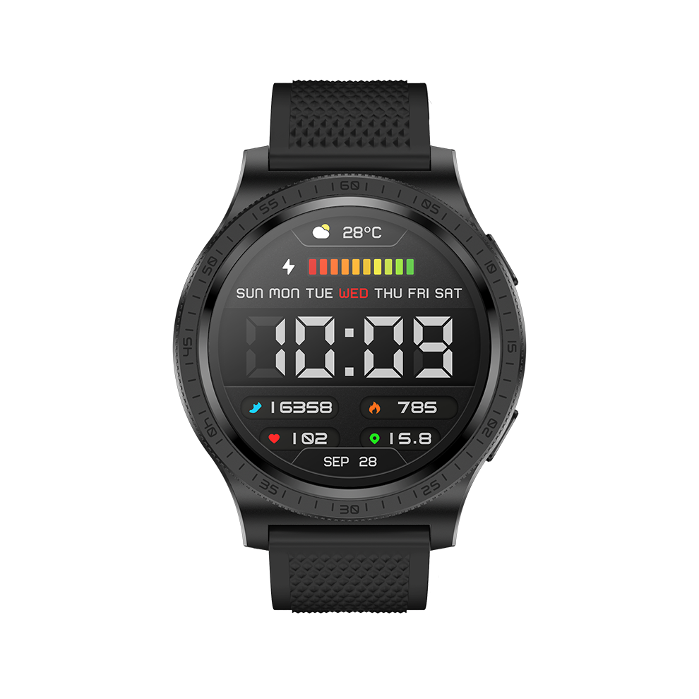 Smartwatch 1.43" Amoled Fitness Tracker Ip67 Waterproof Heart Rate Spo2 20 Sport Modes(Black) Black 6976918075406