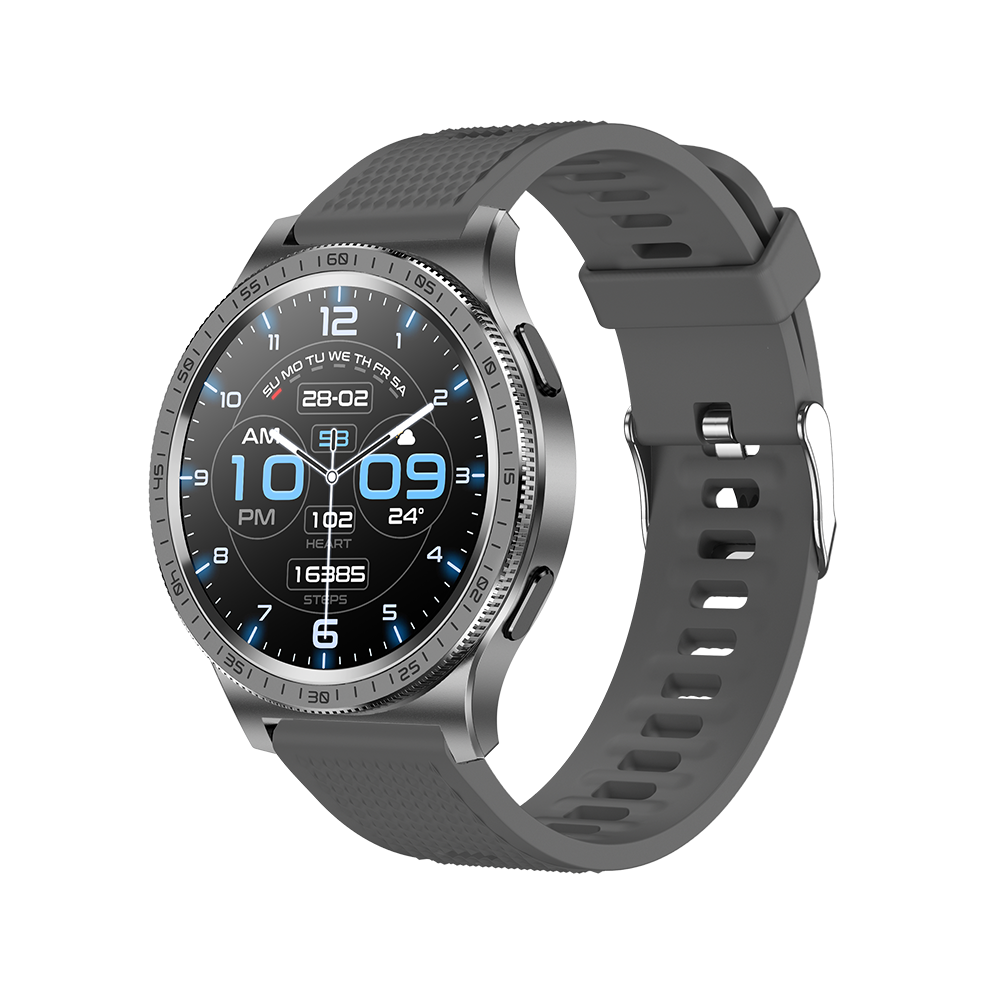 Smartwatch 1.43" Amoled Fitness Tracker Ip67 Waterproof Heart Rate Spo2 20 Sport Modes(Grey) Grey 6976918075413