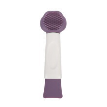 Multifunctional Facial Cleansing Tool – 3-in-1 Mask Applicator, Soft Brush & Blackhead Remover, Portable Design(Purple)