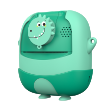 Instant print kids camera with 2400W pixels 2-inch IPS screen 720P video recording creative frames and free 32GB TF card included(Green)