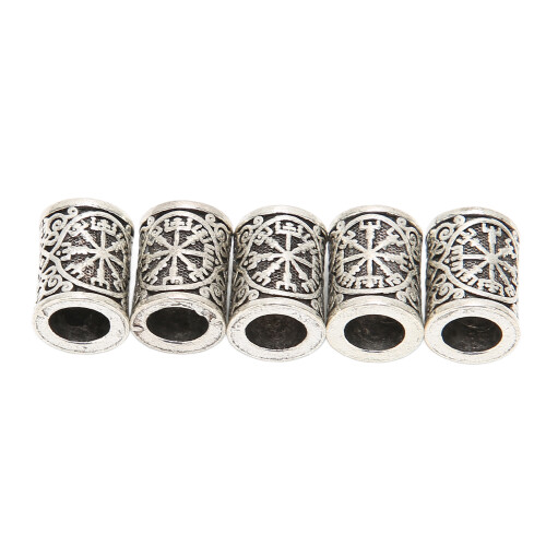 5pcs Hair Braiding Tube Beads Dreadlocks Beard 2