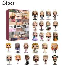 (Style D)Navidad 24 Días Cuenta Regresiva Calendario de Adviento Taylor Swift Llavero Caja Ciego