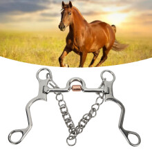 Pelham-Bit, robust und fein verarbeitet, aus Edelstahl, für Pferdesport und Reiten, 130 mm