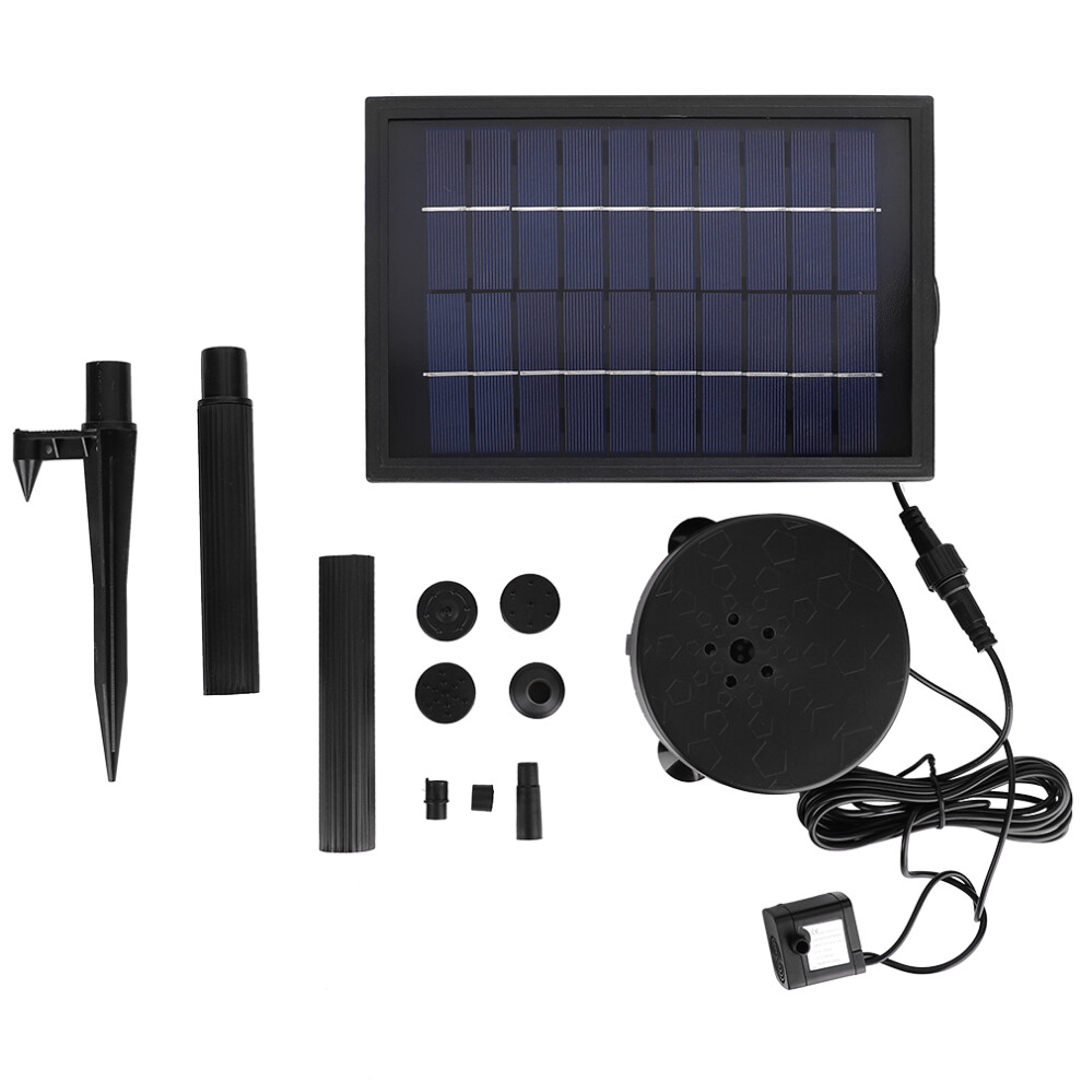 5W Round Shape Solar Powered Outdoor Fountain Dc Pump Kit With Solar Panel For Pond Garden 6287988122885