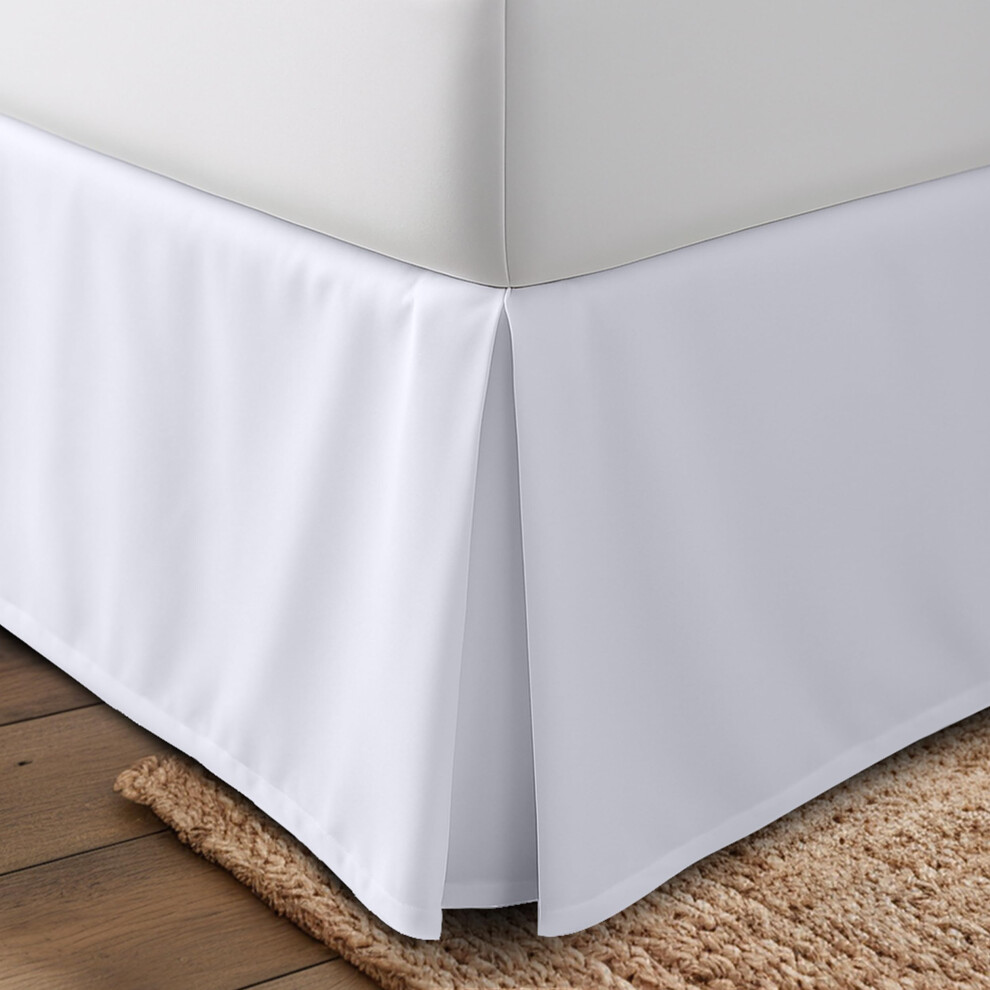 Utopia Bedding King Bed Skirt - Soft Quadruple Pleated Ruffle - Easy Fit with 16 Inch Tailored Drop - Hotel Quality, Shrinkage and Fade Resistant (Ki
