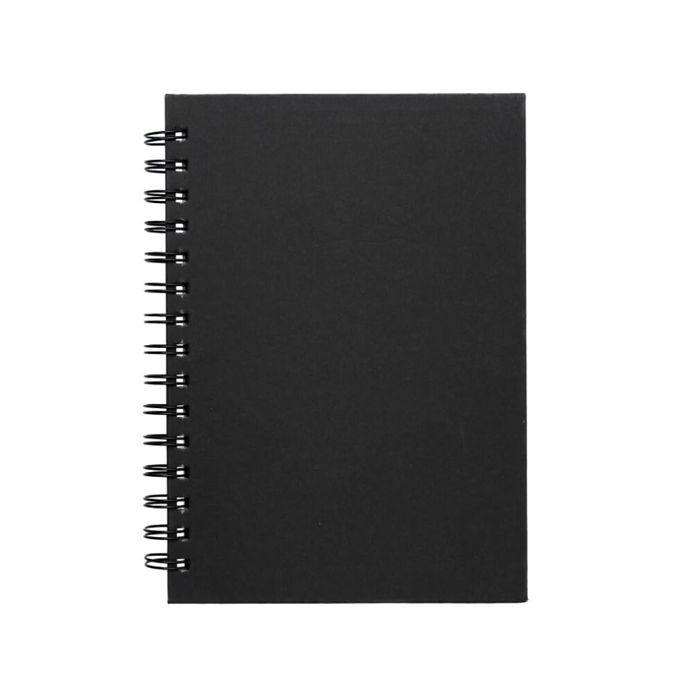 Hawksbill A5 Black Sketchbook 40 Sheets / 80 Pages Hardcover Sketch Book Spiral Bound 150GSM Sketchpad Premium Catridge Paper for Home Uni College Sc-image-OPC-PJPPVSR-NEW