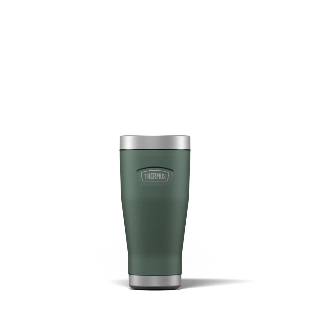 Thermos - Icon Rock Cap Green Travel Tumbler (470Ml), Reusable Insulated Stainless Steel Coffee Cup For Hot Or Cold Drinks, Vacuum Sealed Water Flask