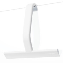 dancemoon JustHang Shower Squeegee for Shower Doors, All-one-Piece Silicone with Built-in Hook Design for Easy Hanging and Cleaning, 25 cm, White