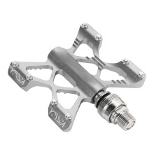 1 Paar LP Litepro K5 Fahrrad Schnellverschlusspedale Aluminiumlegierung Pedale für Renn- und Mountainbikes Klappfahrräder Silber