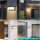 LED wall light 18W warm white 3000K rectangular outdoor wall light 9