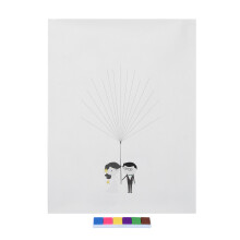 Fingerprint Painting Bride Bridegroom Wedding