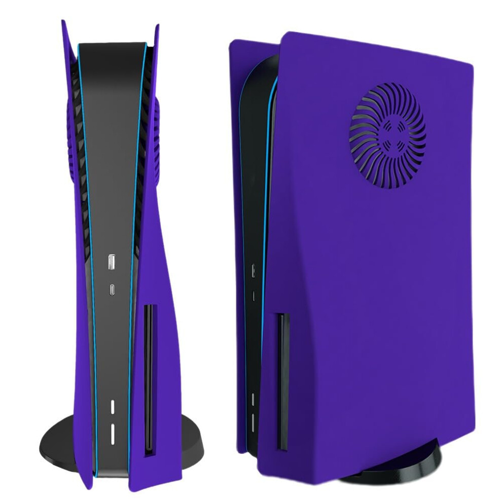 Console Faceplate For Ps5 Disc Edition With Cooling Vent, Hard Cover Plates For Playstation 5 Accessories Purple 6276012537320