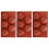 3PCS Semi Sphere Silicone Mold Baking Mold for DIY 8