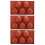 3PCS Semi Sphere Silicone Mold Baking Mold for DIY 1