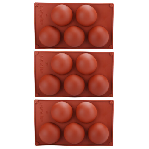 3PCS Semi Sphere Silicone Mold Baking Mold for DIY