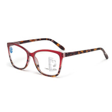 Presbyopie Bril Schildpad Paars voor Mannen en Vrouwen met Anti - blauw licht Comfortabele Hars Presbyopie Bril Leesbril Progressieve Multi Focus I
