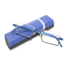 Half Frame Houder Draagbaar Duurzaam Lichtgewicht Hars Leesbril Blauw Niet Anti - Blauw Licht