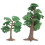 Artificial Mini Landscape Tree Small Garden Decor Realistic Material 10cm 14