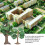 Artificial Mini Landscape Tree Small Garden Decor Realistic Material 10cm 9