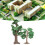 Artificial Mini Landscape Tree Small Garden Decor Realistic Material 10cm 16