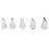 5pcs/set Stainless Steel Pastry Cream Icing Piping 1