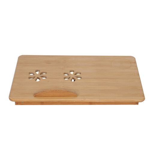 Portable Folding Bamboo Bed Laptop Desk Adjustable