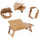 Portable Folding Bamboo Bed Laptop Desk Adjustable 10