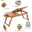 Portable Folding Bamboo Bed Laptop Desk Adjustable 7