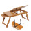 Portable Folding Bamboo Bed Laptop Desk Adjustable 8