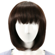 Gouden Medium Rechte Volle Pony Pruik Menselijk Haar Pruiken Virgin Remy Mono Top Caploos