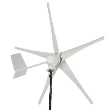 600W 24V 3 - bladige windgenerator Kleine horizontale windturbine stroomvoorzieningskit