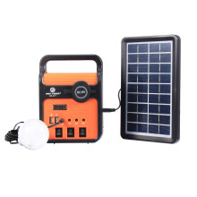 3W 9V Zonnepaneel Generator Kit 6V USB Oplader Thuis Systeem met 2 LED Lampen Licht