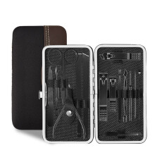 15 Pezzi set di tronchesini per unghie forbici pinzette kit in steel inossidabile per manicure