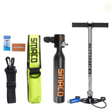 Mini 0.5L Scuba Diving Reserve Luchtcilinder Set Handpomp Zuurstoftank Cilinder Mini Bediening Pomp