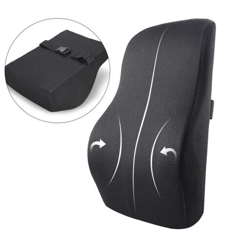 Cuscino di supporto lombare in schiuma memory per sedia ufficio casa auto 2