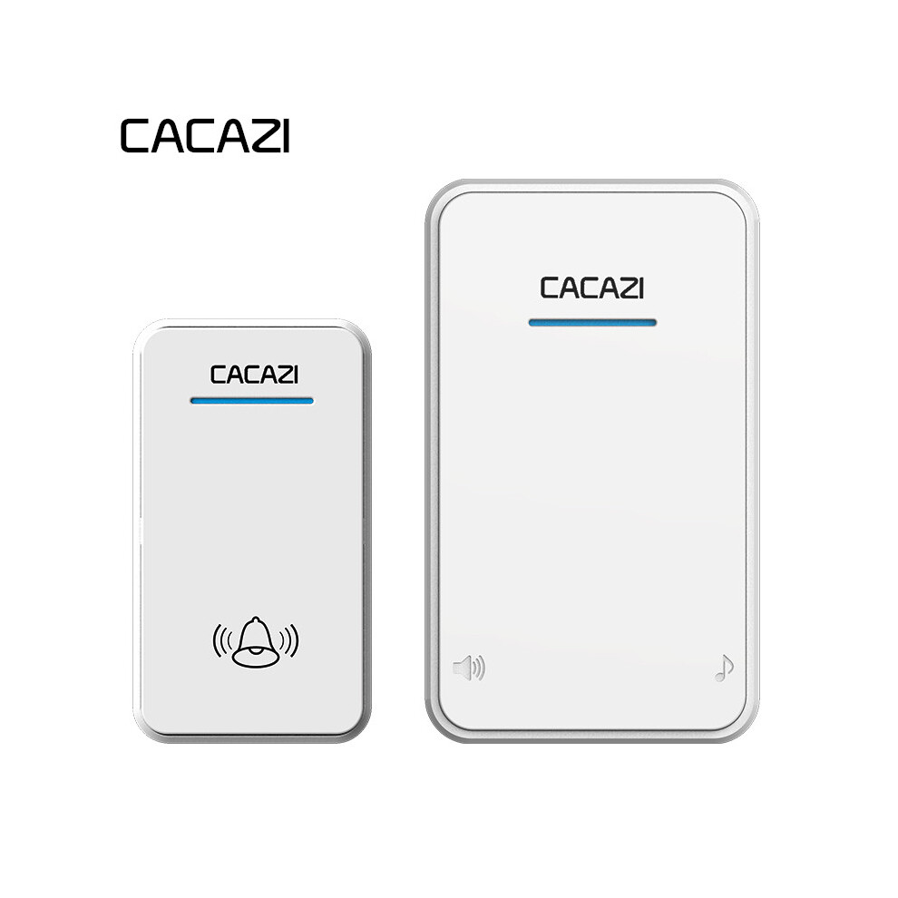 Cacazi 2 Receiver 1 Transmitter 300M Wireless Remote Waterproof Led Indicator Digital Dc Doorbell 6900063890706