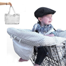 Almofada para Carrinho de Compras de Bebé Protetor para Carrinho de Compras Capa para Cadeira de Bebé