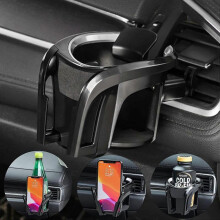 Car Cup Holder,Car Mobile Phone Holder 2 in 1 Car Drink Cup Cup Holder Auto Adjustable Bottle Holder Can Holder for Car Air Vent