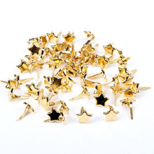 Brads 8mm Metal Fasteners for Scrapbooking and DIY Crafts, 40 Pieces, Embellishment Decoration