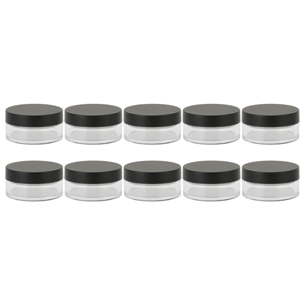 10PCS Loose Powder Jars Plastic Cosmetic Sample