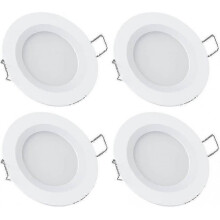 Motorhome Boat 12v 4 X Led Recessed Ceiling Lights, 3w 3200k Dimmable Full Aluminum Downlights