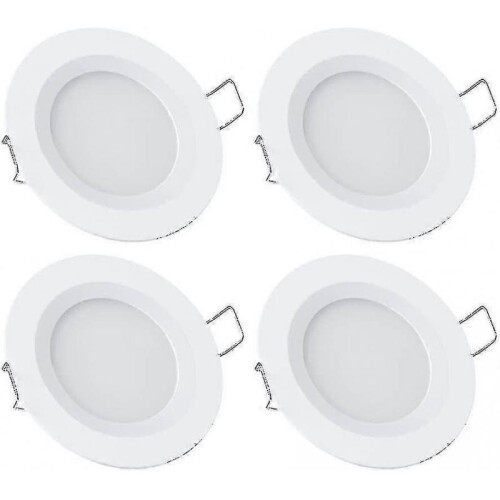 Motorhome Boat 12v 4 X Led Recessed Ceiling Lights, 3w 3200k Dimmable Full Aluminum Downlights
