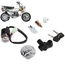 Zündschloss Gasdeckel Kit Helmverschluss 2‑Schlüssel Ersatz für Dax Skyteam 50cc 125cc