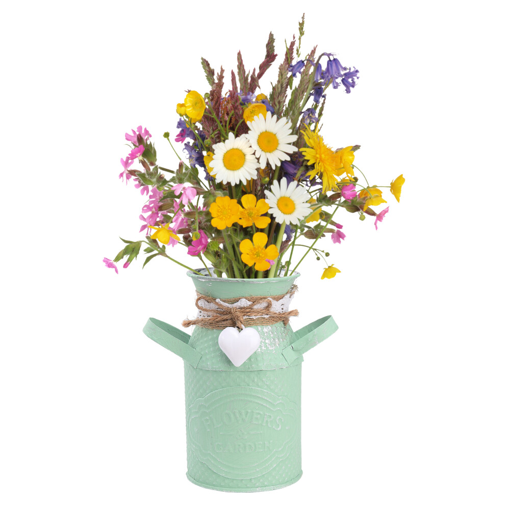 Vaso Di Latta Con Secchiello Per Fiori A Forma Di Brocca Del Latte